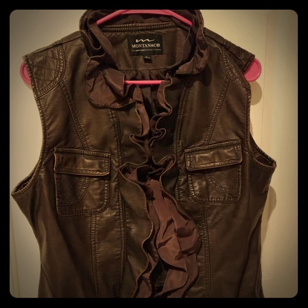 Monanaco leather vest